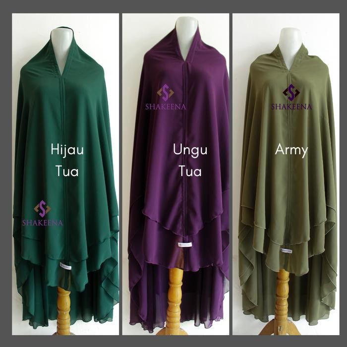 [Best Promo] khimar ceruti jumbo/jilbab ceruti/ jumbo ceruti premium - Hitam
