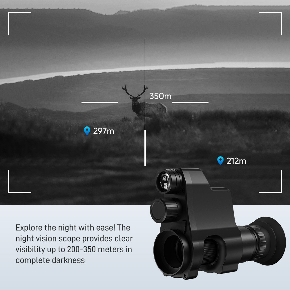 Night Vision Scope for Hunting 300M Digital Night Vision Scope Clip on Night Vision Monocular 1080P 