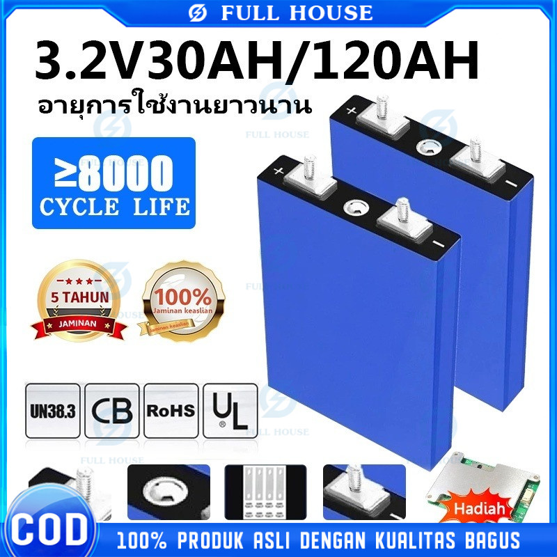 8000+Cycle Full House  UPS WATERPROOF BMS Battery LiFePO4 3.7V 25AH 30ah High Drain 3C/5C/6C Baru NE