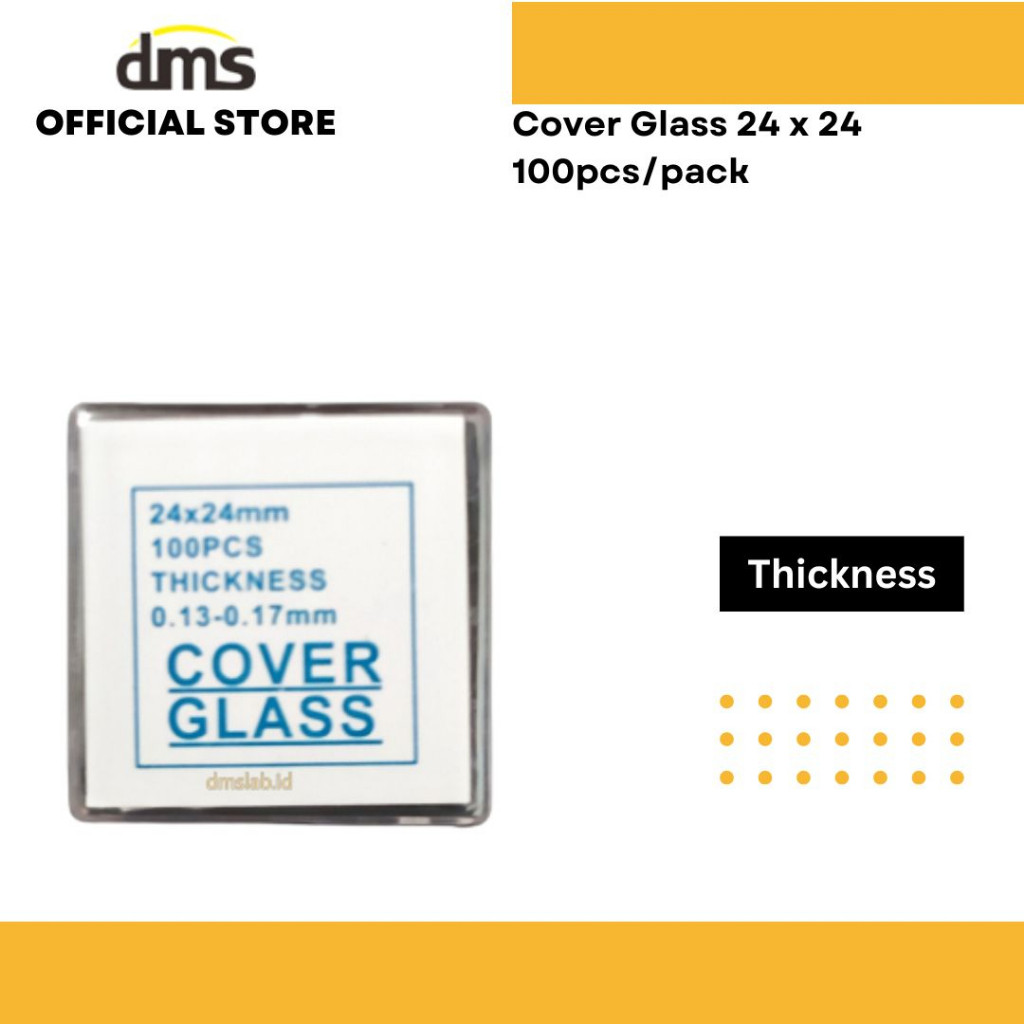 Cover Glass 24 x 24 100pcs/pack