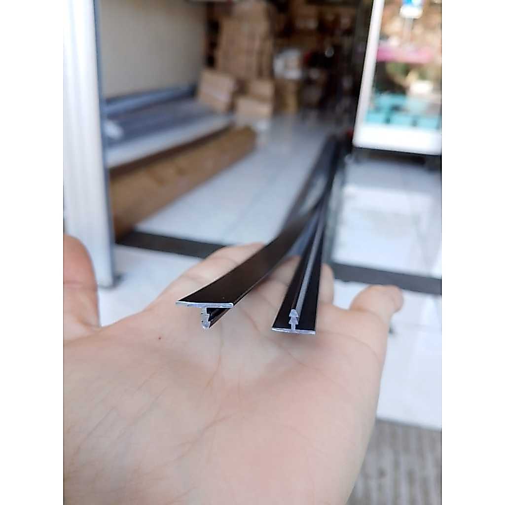 Lis T Aluminium 3meter Hitam / Kilap / Gold