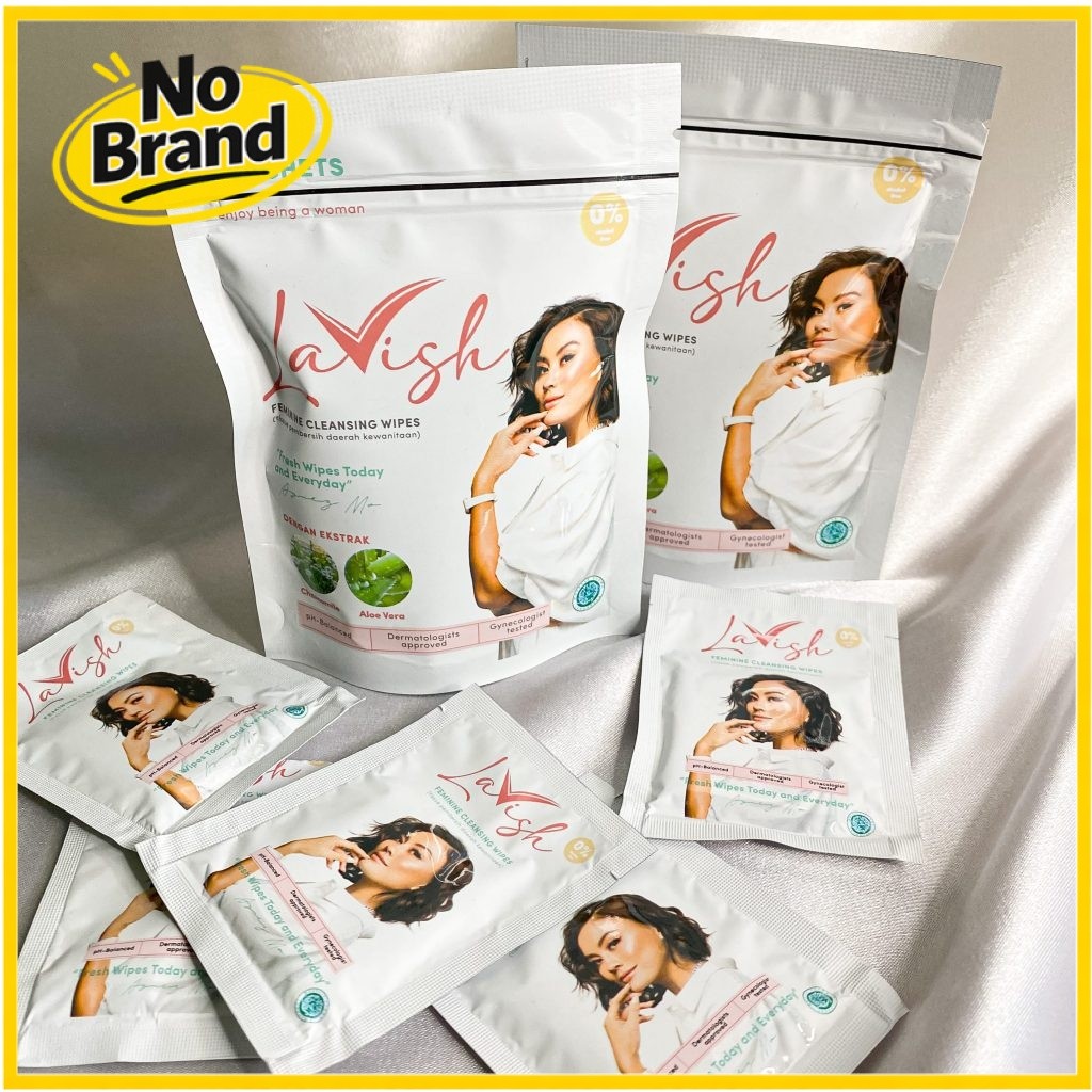 Lavish Tisu Magic Pembersih Daerah Kewanitaan - Tissue Antiseptik Wipes | No Brand Outlet