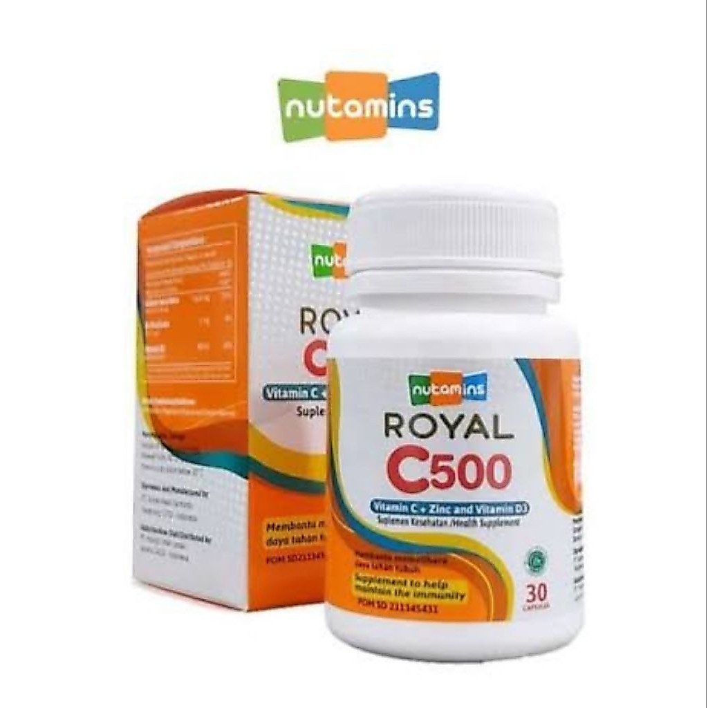 NUTAMINS Royal C500 Isi 30 kapsul VitaminC Immune Booster Multi mineral