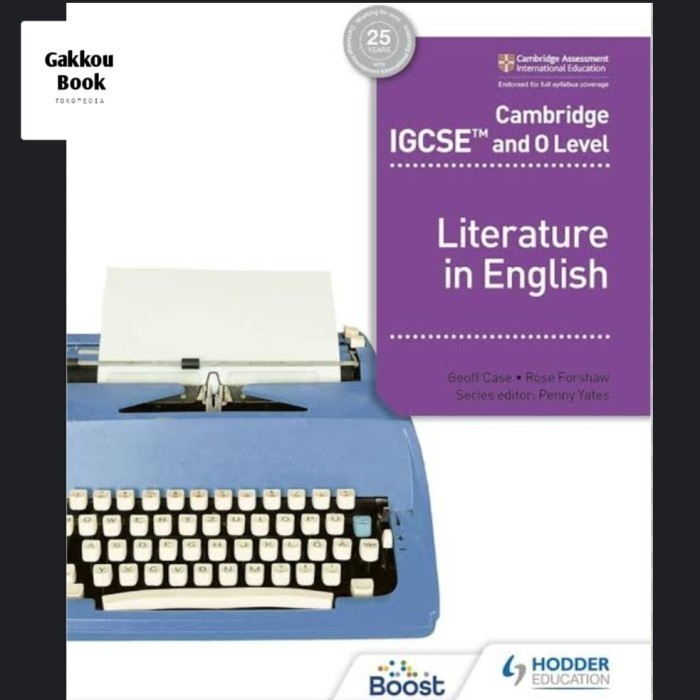 Buku Cambridge IGCSE and O Level Literature in English