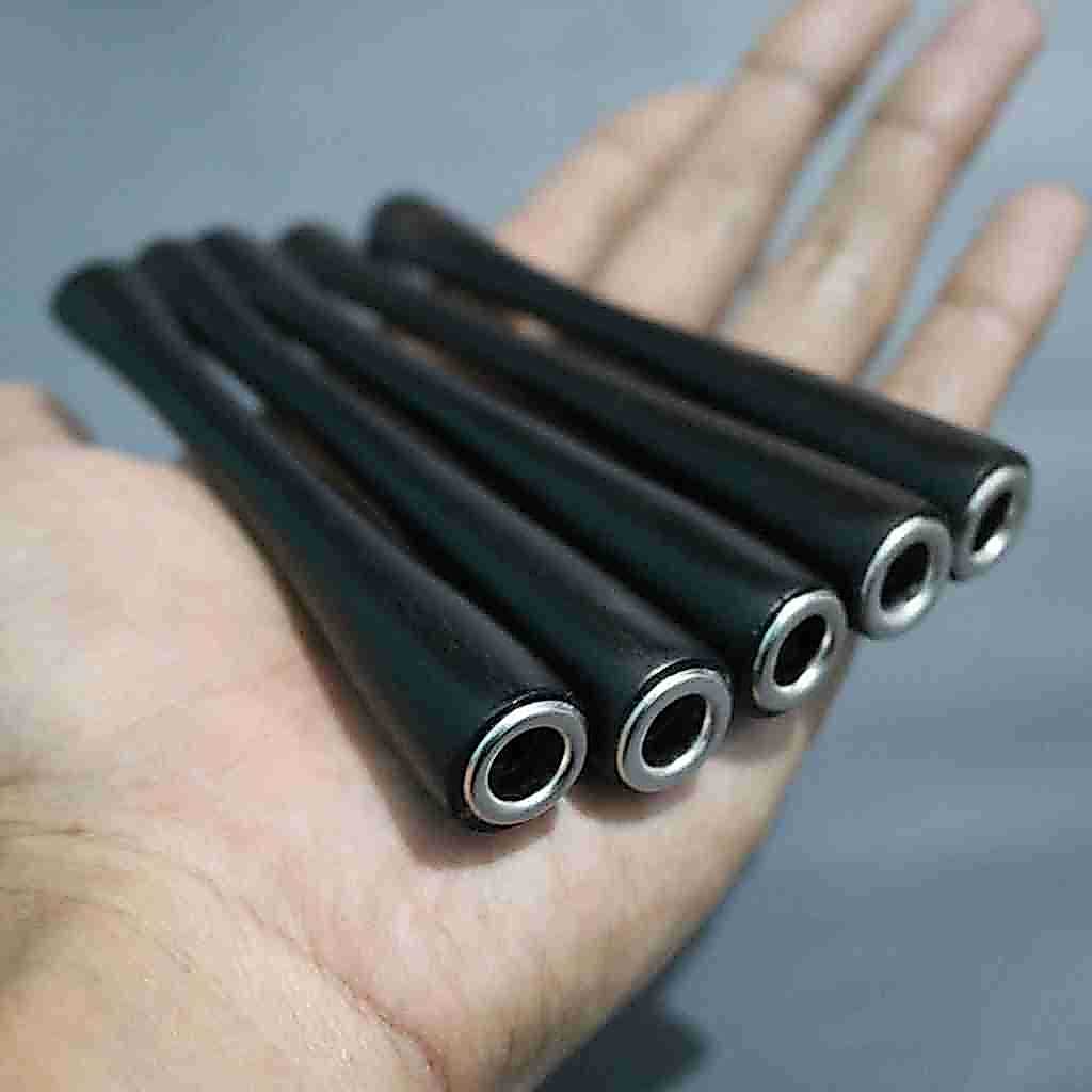 Once pipa rokok galih kelor hitam pekat natural 12cm cangklong varian panjang pendek berkualitas
