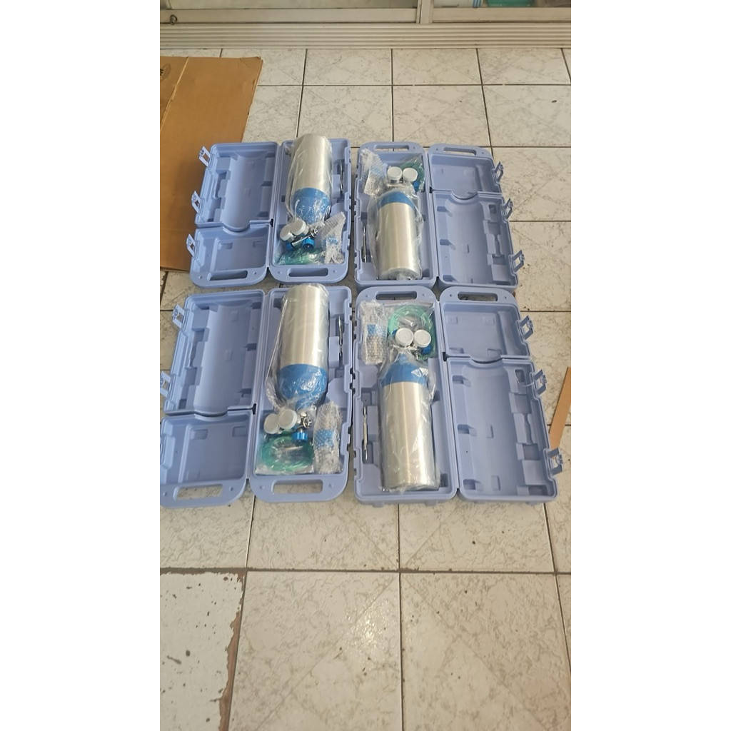 PROMO Tabung Oxigen Portable traveling 2 liter koper/ tabung oxygen portable