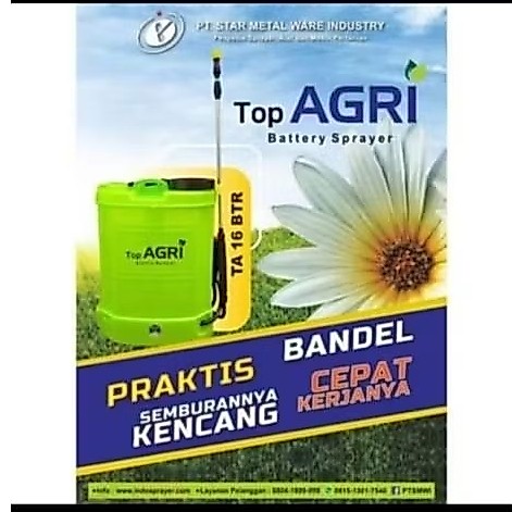 SPRAYER ELEKTRIK TOP AGRI SPRAYER TANGKI SEMPROT TOP AGRI 16 LITER