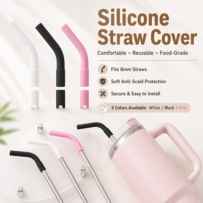 Sedotan Silicon Tumbler Selang Warna Food Grade 0.8cm doll