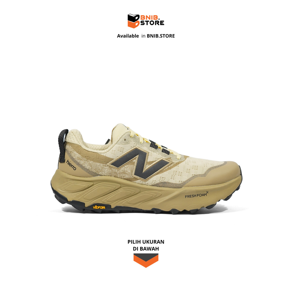 Sepatu Trail Lari Outdoor NB Fresh Foam X Hierro v9 Dried Apricot Dark Olivine [MTHIERU9] Original