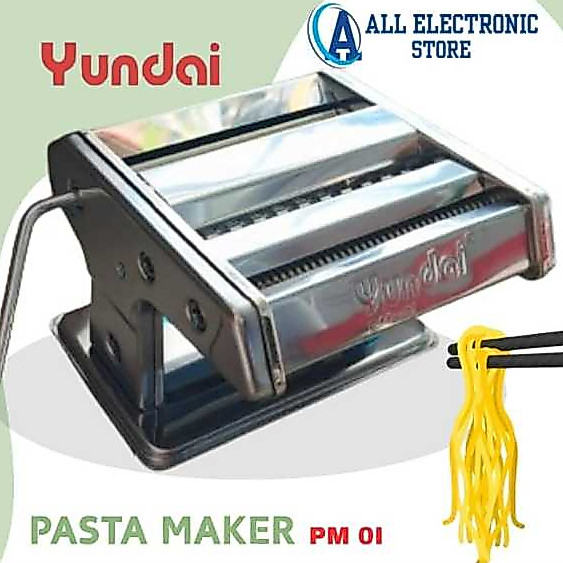 AMPIA YUNDAI PM-01 GILINGAN MIE PASTA MAKER PM 01 Untuk Menggiling Memotong Adonan Pasta Mie Kue Bah