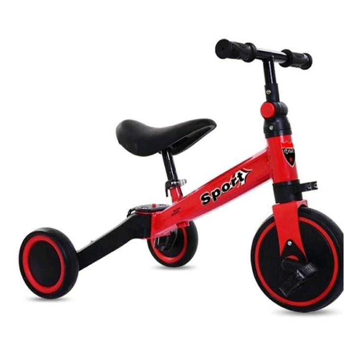 sepeda balita roda 3/sepeda push bike sepeda anak - merah