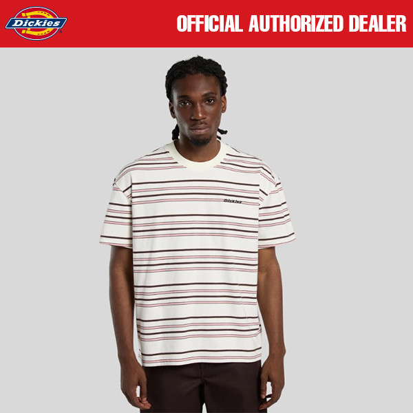 KAOS KATUN OVERSIZED CLASSIC STRIPES LENGAN PENDEK PRIA ORIGINAL DICKIES | EAST LIBERTY EGRET