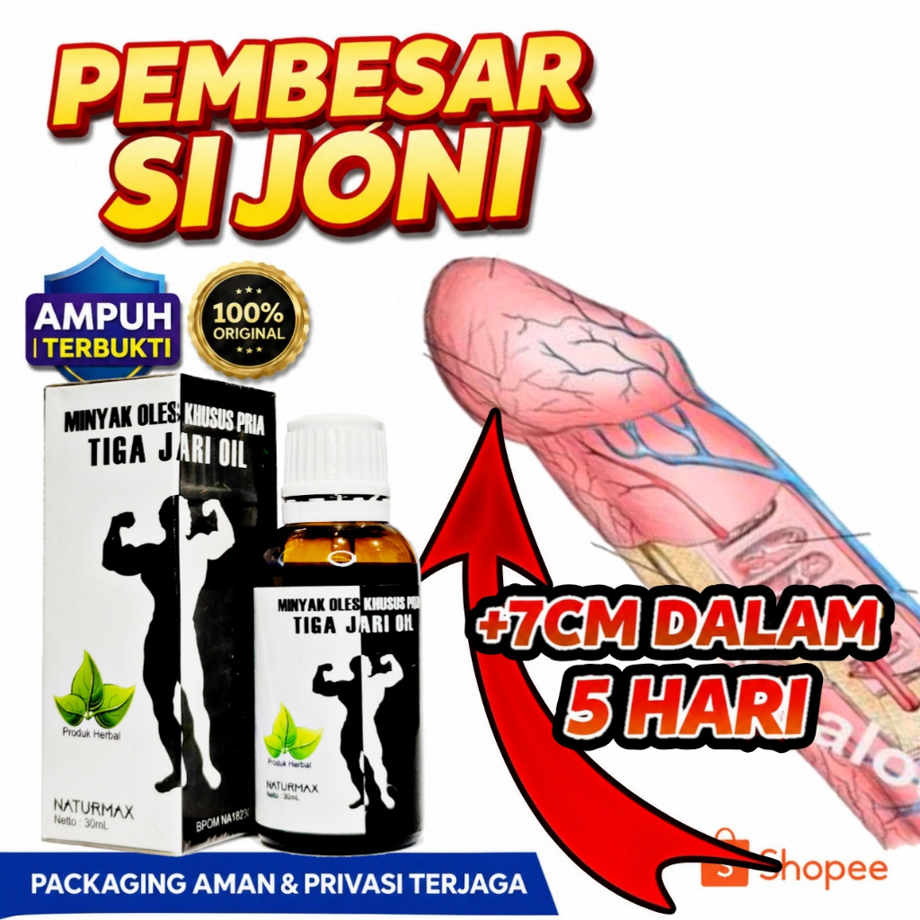 RAED STOK PANJANG DAN BESAR  TIGA JARI OIL HERBAL Minyak Tiga jari Asli 100% Original Pembesar Perma