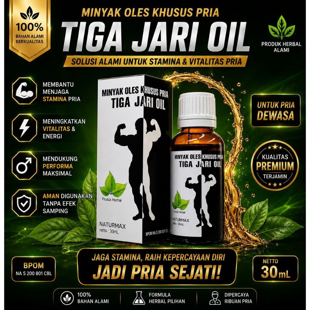 RAED STOK PANJANG DAN BESAR  (PROMO) TIGA JARI OIL HERBAL Minyak Tiga jari Asli 100% Original Pembes