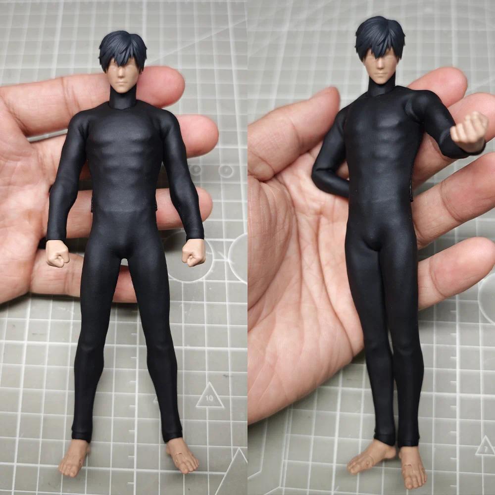 No Figure Handmade 1/12 VTOYS No. 1 Matte Black Bodysuit Cover Toys Accessory For 6in VTOYS×BMS1/12V