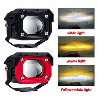 Lampu Tembak Sorot LED Laser Gun VINYX M30 // Laser Gun D2 Mobil Motor Dual CSP Warna Putih Kuning 3