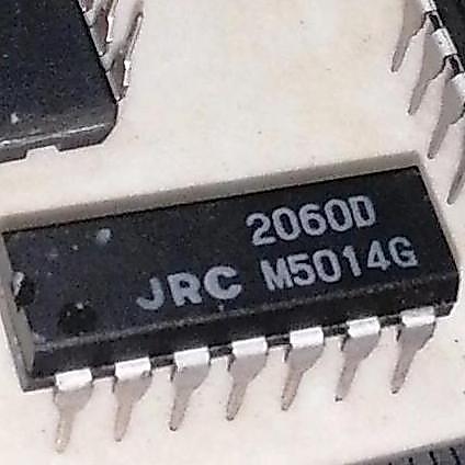 2060D JRC JRC2060D 2060 NJM2060D QUAD OPAMP PREAMP IC DIP-14 AMPLIFIER SE27