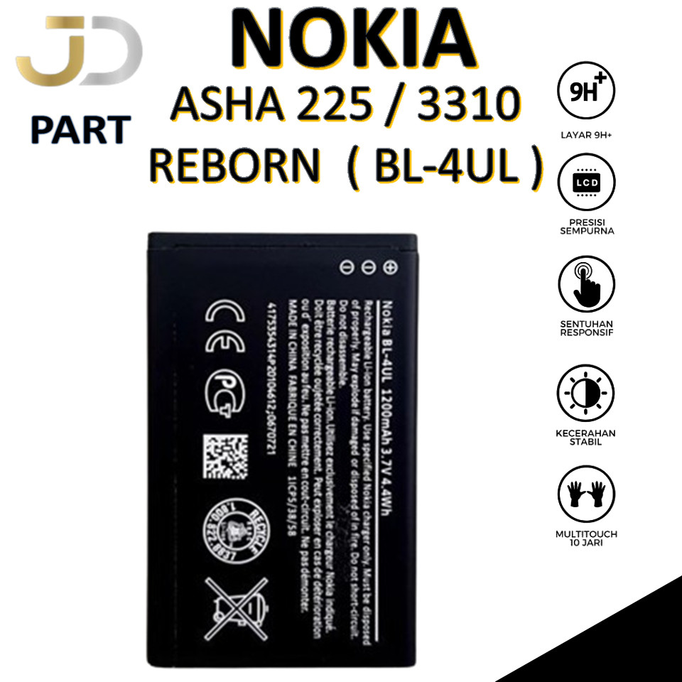 BATERAI NOKIA BL-4UL Nokia ASHA 225  / 3310 REBORN  Batre Batrai Baterai ORIGINAL 100% BL4UL