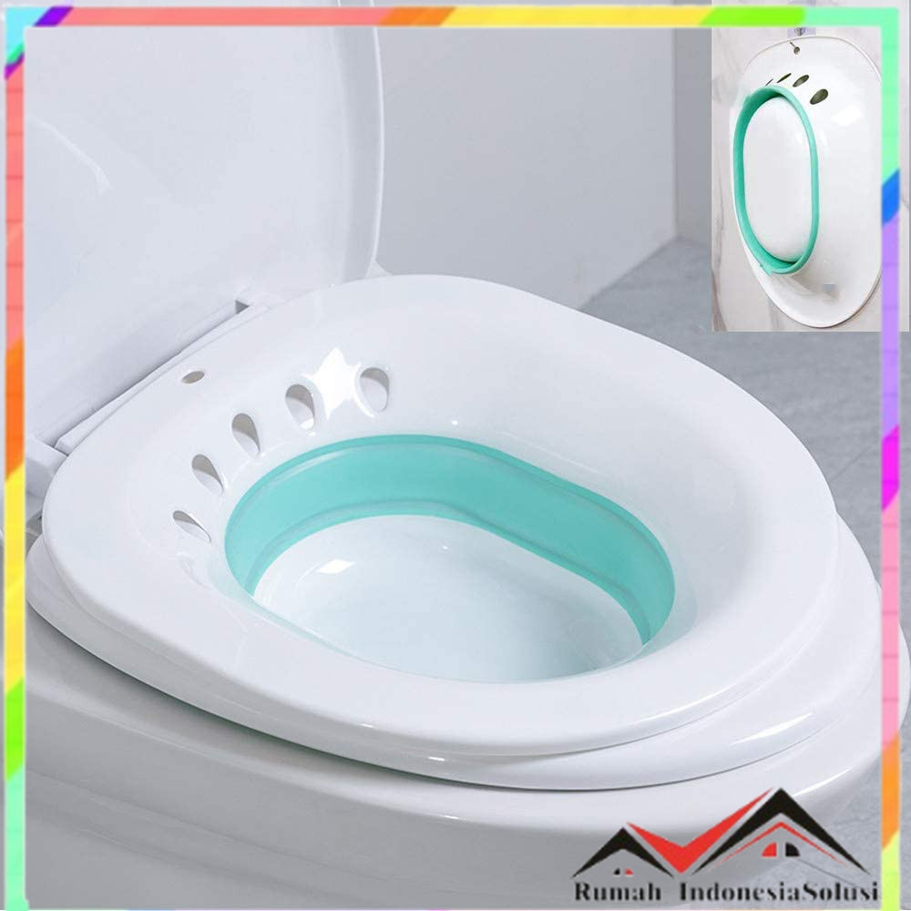 

- H&W Sitz Bath Baskom Kloset Perawatan Wasir Perineum Foldable - XSSG -