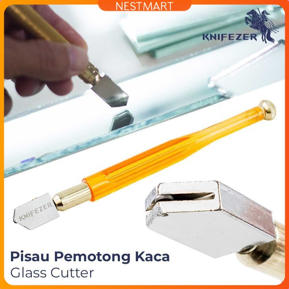 

KNIFEZER Pisau Pemotong Kaca Glass Cutter Diamond Cutting Tool - L9