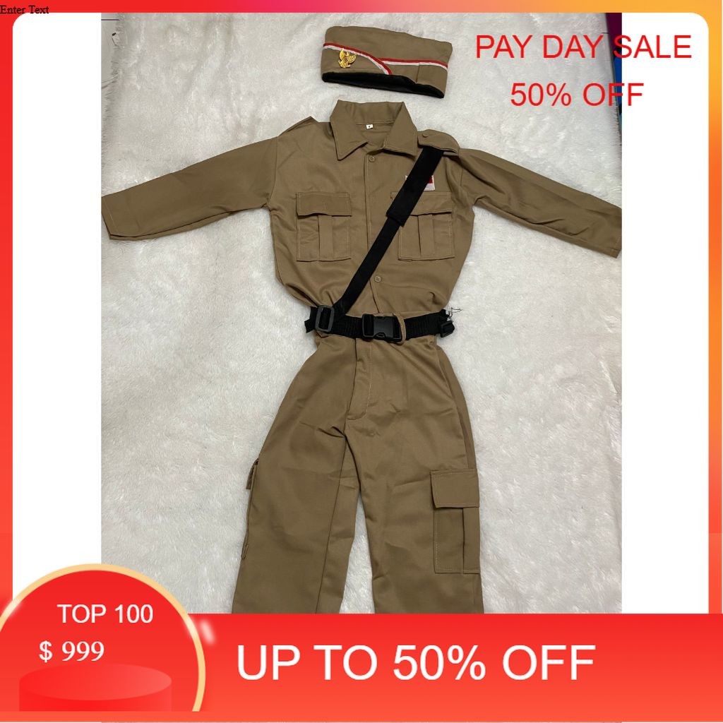 Seragam Pahlawan kostum baju profesi anak baju kostum anak pejuang kemerdekaan anak seragam profesi 