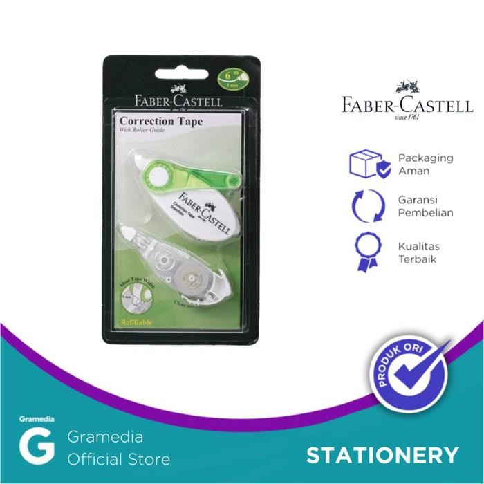 

Faber Castell Correction Tape Sr 506 Green Plus 1 Refill