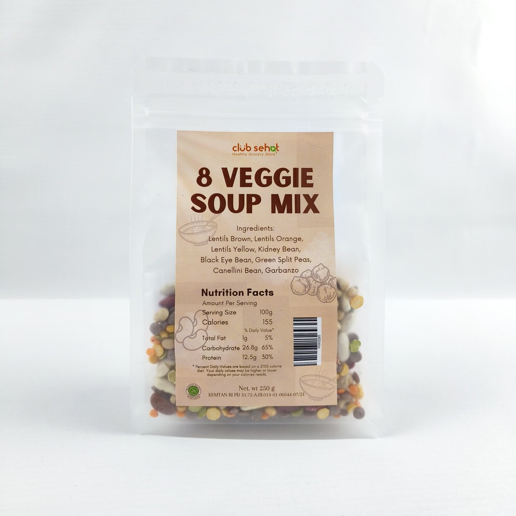

Club Sehat 8 Veggie Soup Mix 250Gr