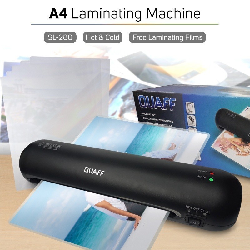 

SL280 Mesin Laminating Foto Dokumen Ukuran A4 (Max 125mic) / Mesin Pelapisan Lem Kecil Kantor Mini