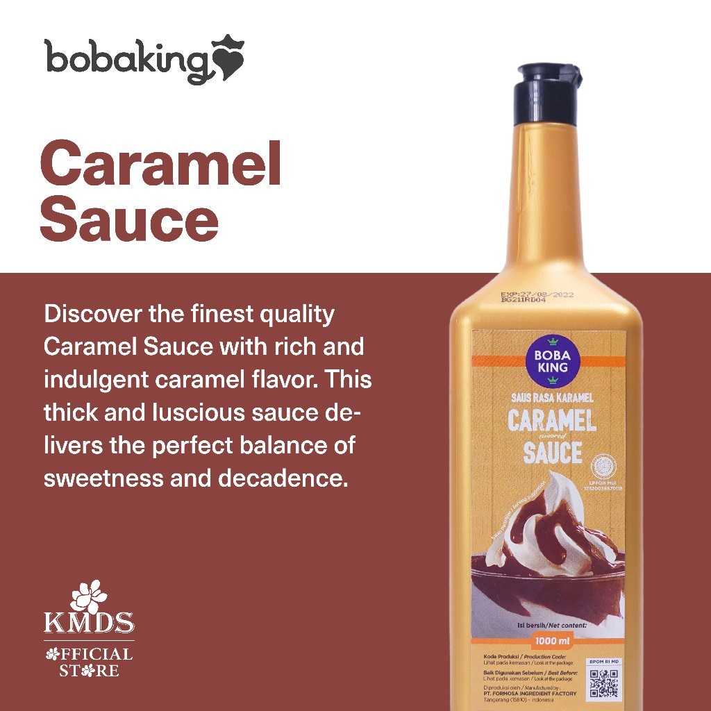 

BOBAKING Caramel Sauce 1 liter