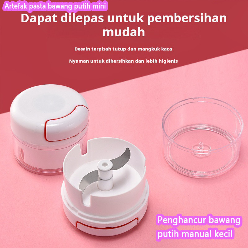 Penghancur bawang putih mini, penghancur bawang putih manual, penghancur bawang putih kecil