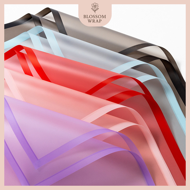 

Flower Wrapping Paper Transparan List Kertas Buket Bunga Korea Cellophane KB05