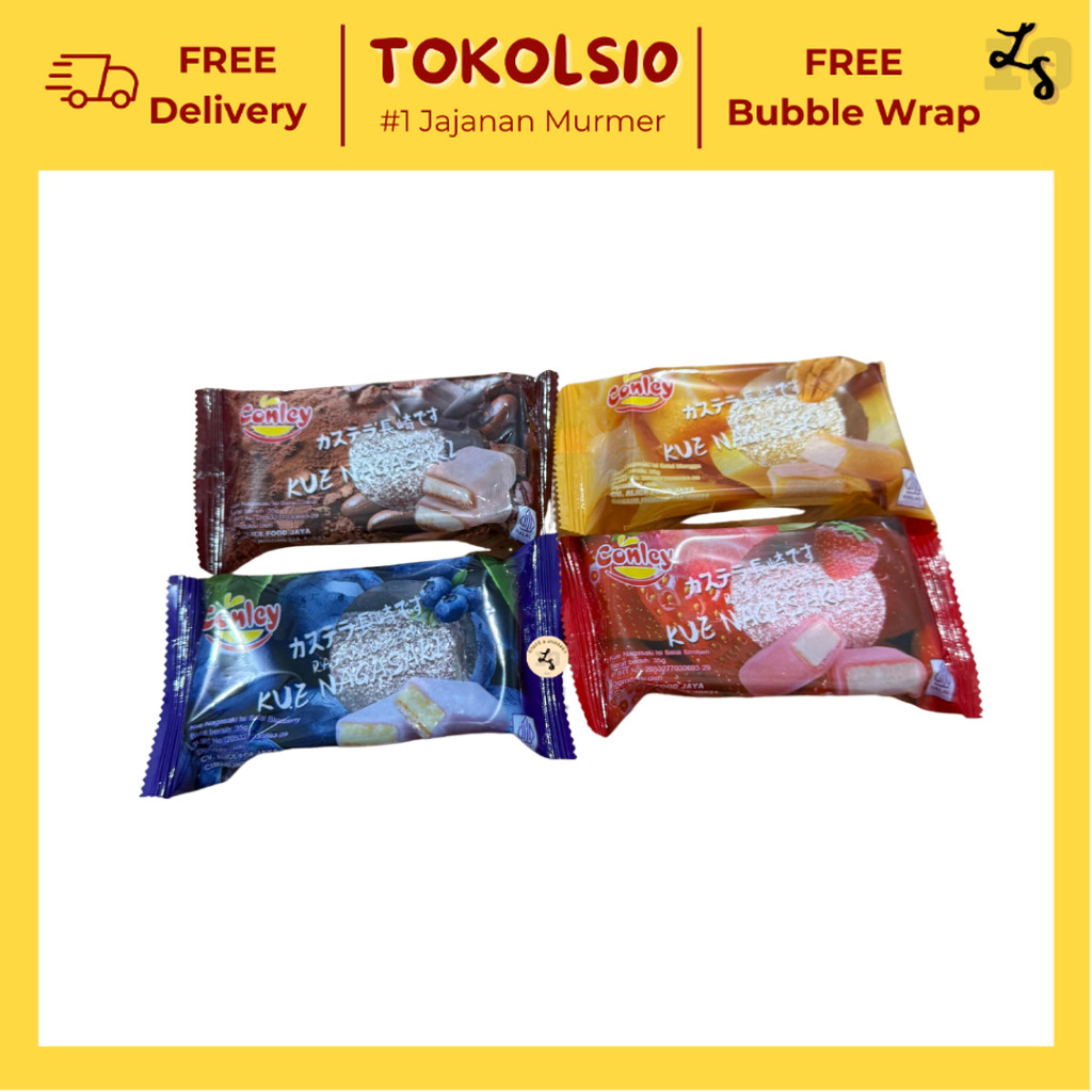 

Conley Kue Nagasaki Mochi Nagasaki isi Selai Cokelat/Stroberi/Mangga/Blueberry 35gr