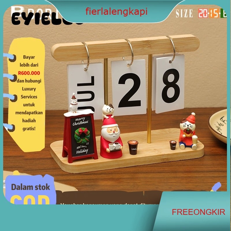 

Eyre Kalender Kayu Flip Halaman 2025 - Gaya Skandinavia Minimalis, Dekorasi Meja Kerja yang Indah