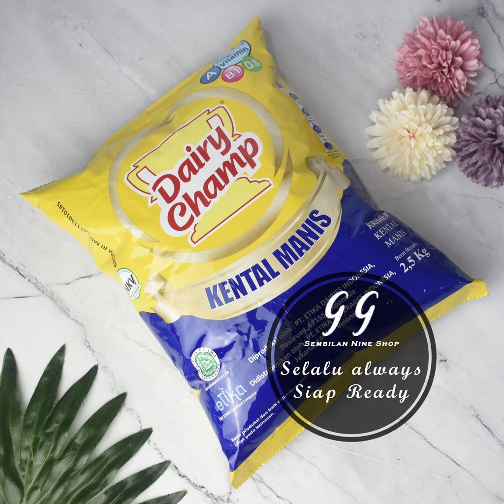 

DairyChamp Krimer KENTAL MANIS 2,5 KG SKM Dairy Champ Susu Condensed Milk