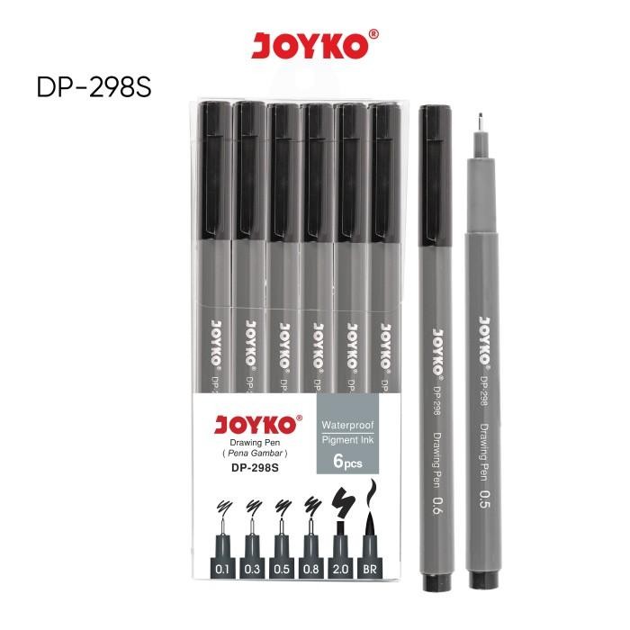 

౨Accessoriesৎ~ Terlaris [KYM12] Drawing Pen Pena Gambar Joyko DP-298S 1 Set 6 Pcs - DP-298S