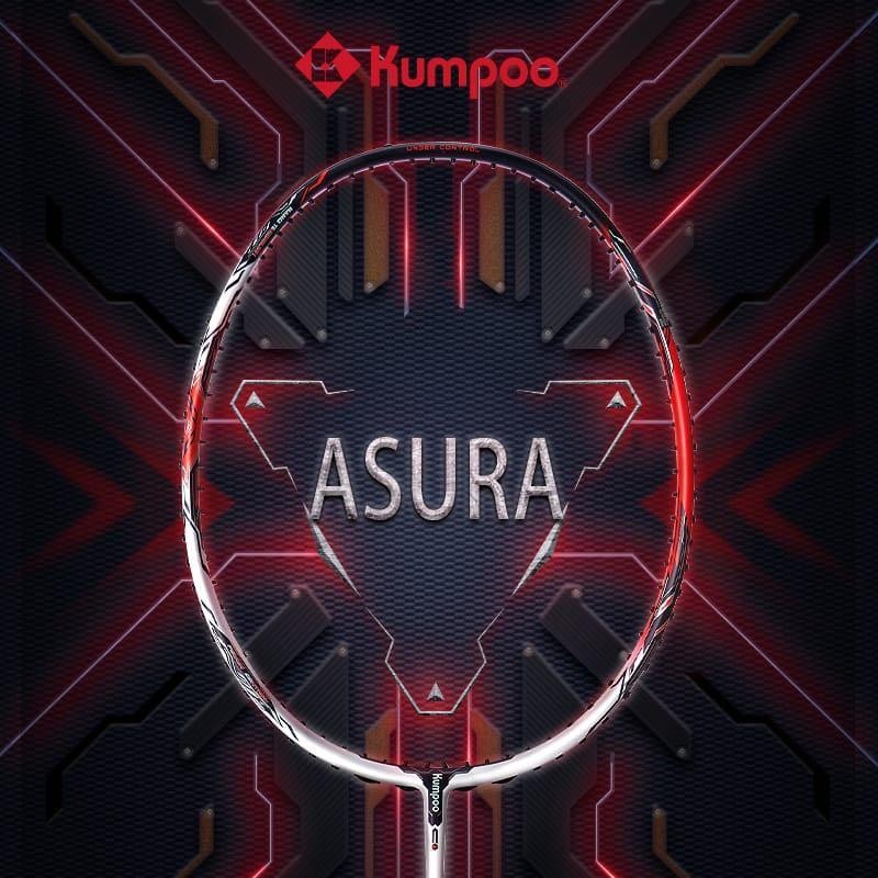 Kumpoo Badminton Racket Asura Red | Raket Bulutangkis Asura Merah