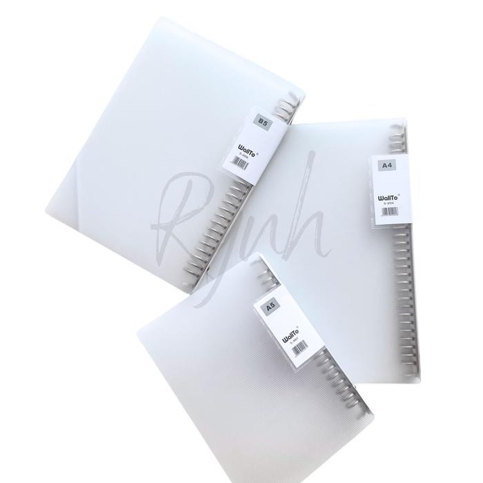 

Binder Note Transparan - Buku Binder A5 / B5 / A4 Walito - A5