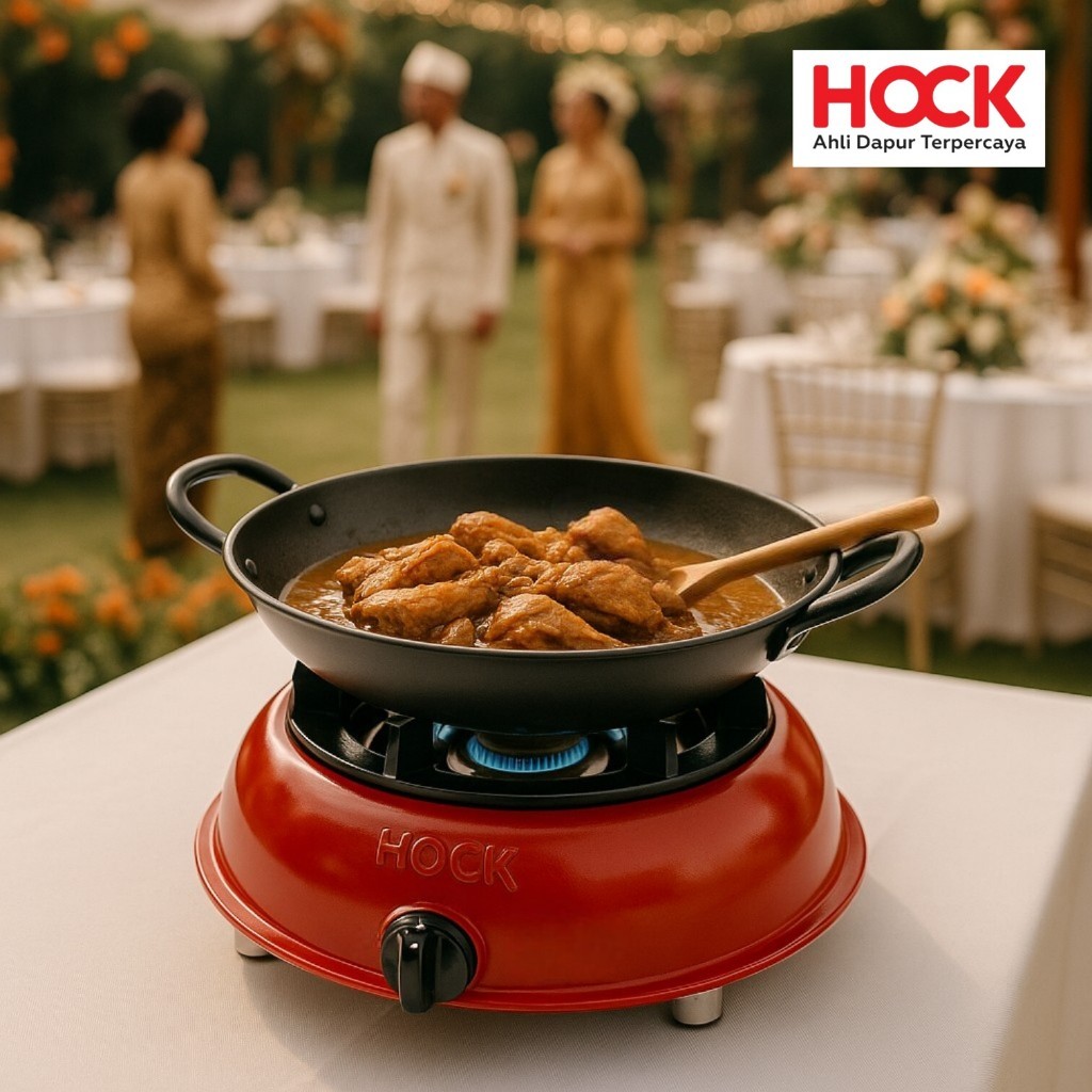 HOCK KOMPOR GAS 1 TUNGKU MUTIARA DELUXE | KOMPOR GAS TEGANGAN TINGGI 1 TUNGKU