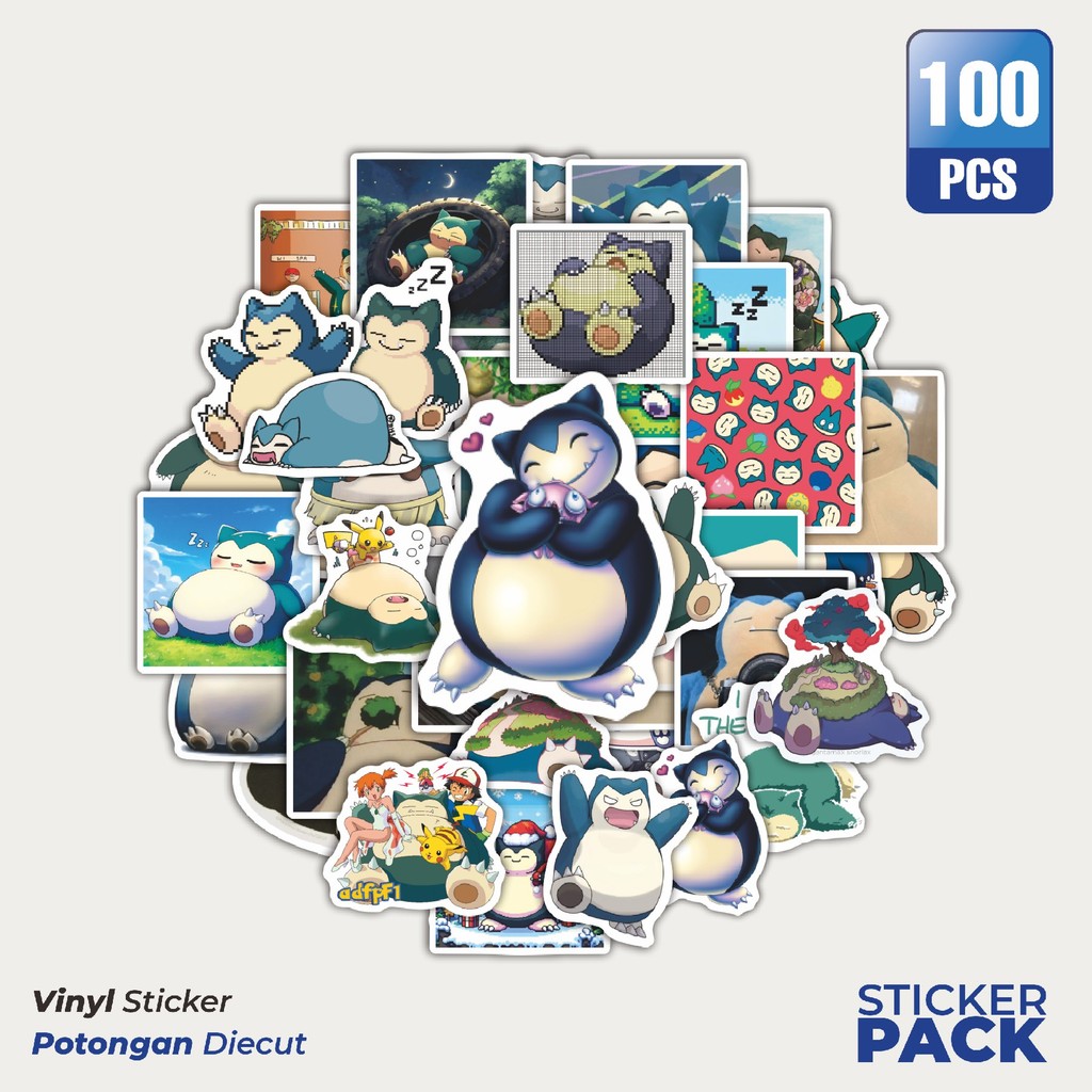 

Stiker Vinyl Stiker Kartun Snorlax V1 Waterproof Aesthetic- Untuk Laptop, Motor, dan Helm - Paper Stationery Pack