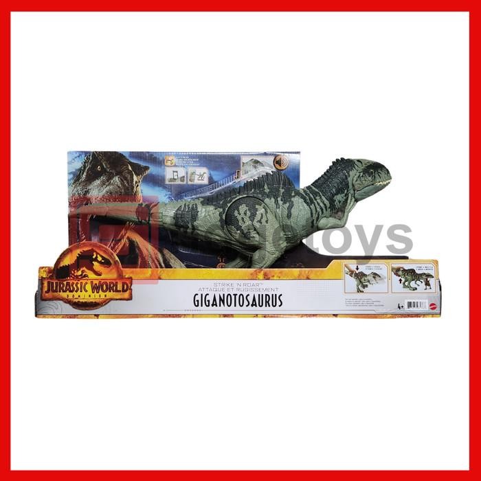 Jurassic World Dominion Strike N Roar Giganotosaurus Dinosaur Action
