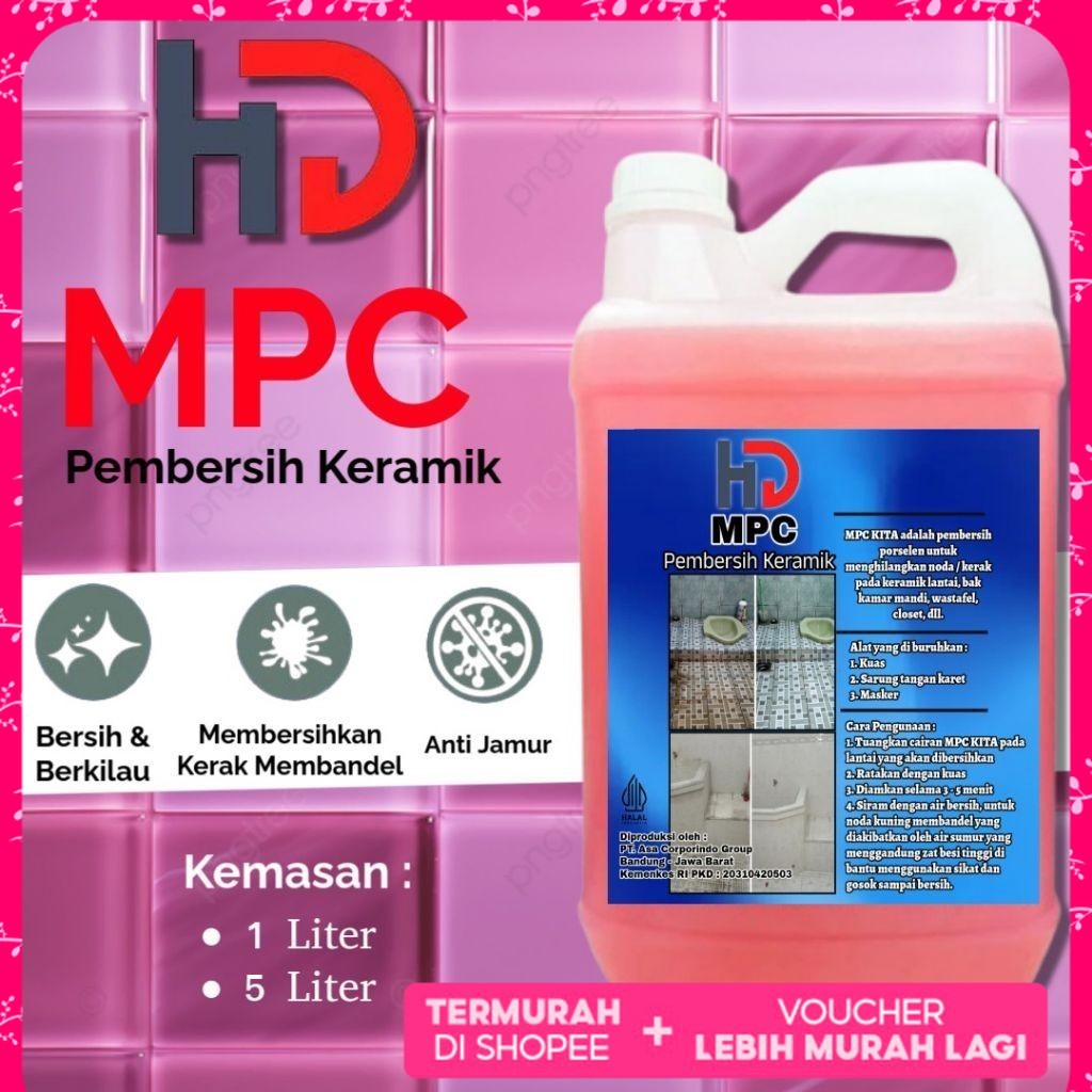 PROMOOO PEMBERSIH KERAMIK HD - PEMBERSIH KERAK WC - PEMBERSIH WC