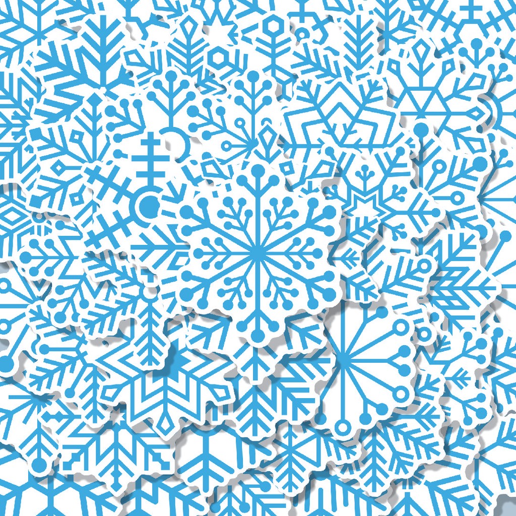 

100PCS Lucu Stiker Snowflake [Kepingan Salju] Stiker Aesthetic Stiker Anti Air Stikers Berperekat Waterproof sticker decal buat Motor Helm Buku Journal Koper Casing HP Laptop Botol Minum Hadiah anak