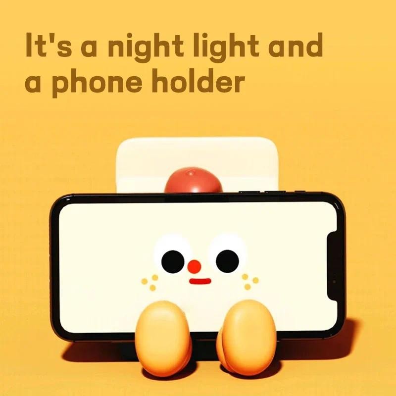 

Caixa de leite dos desenhos animados usb recarregável luz noturna bonito pat silicone lâmpada com temporizador de escurecimento de 3 velocidades recurso de luz do sono para casa