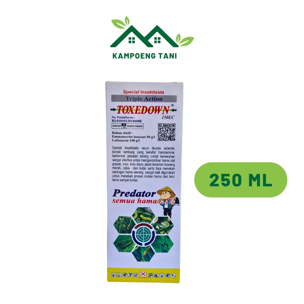 TOXEDOWN 150EC 250ml Insektisida Kontak Original Dengan Bahan Aktif Ganda Sangat Efektif Untuk Menge