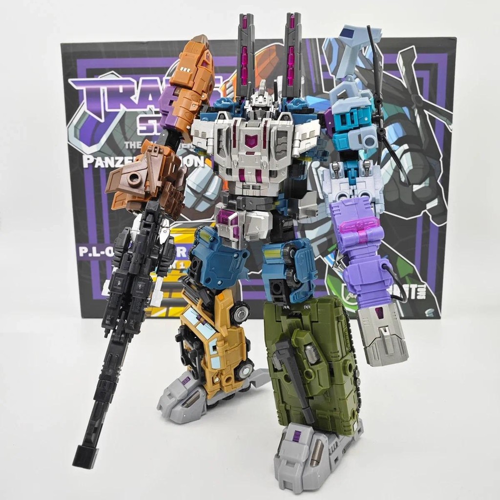 PocketToys Transformation Bruticus 5 in 1 PT05 PT-05 Combo G1 Battle Titan 27cm Action Figure Toy Co