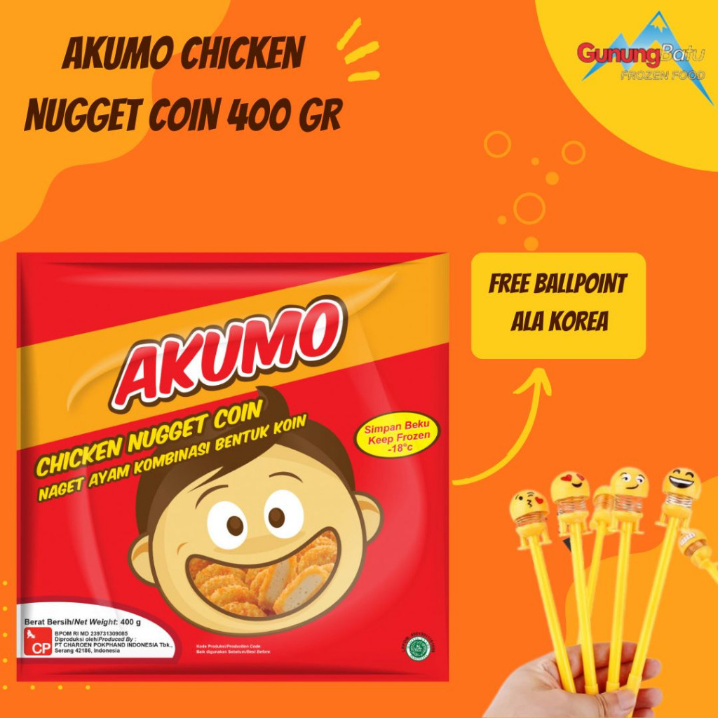 AKUMO CHICKEN NUGGET COIN 400 GR