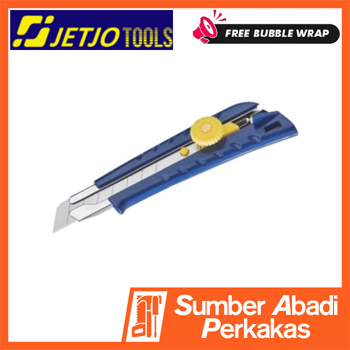 

JETJO Pisau Cutter 18mm 101009 Snap Off Utility Knife With Locking