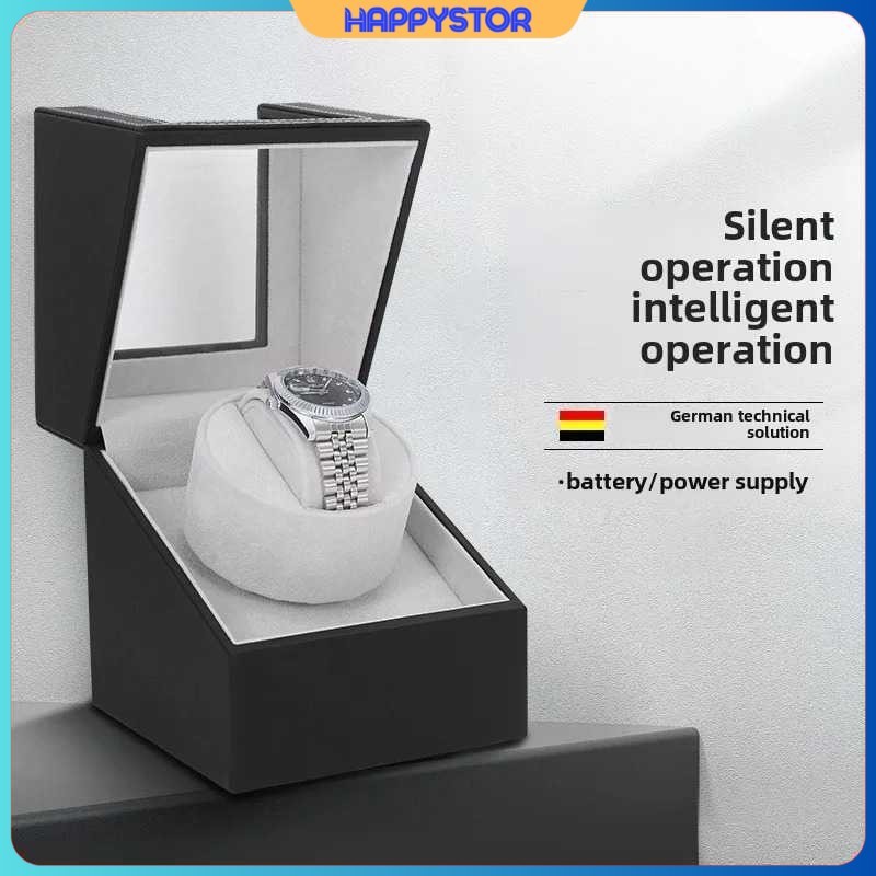 Watch Winder Pemutar Jam Tangan Otomatis 1 Slot Dual Power 13cm - IG-160