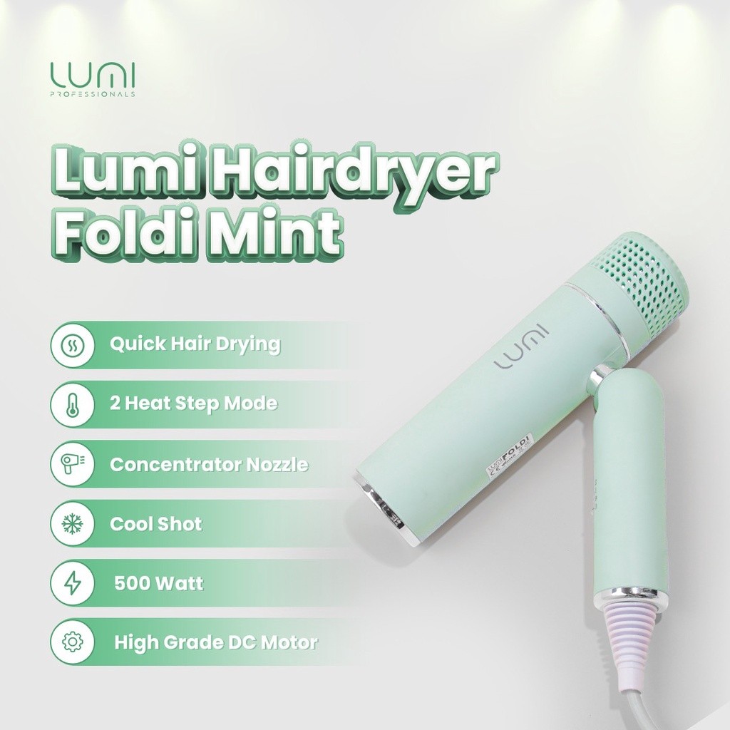 LUMI Hairdryer Foldi Mint