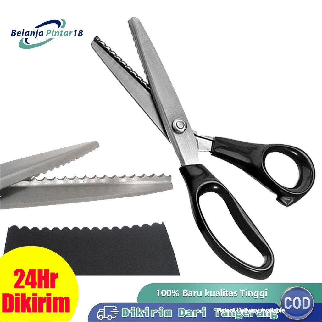 

Gunting Gerigi Gelombang Gunting Kain Penjahit Bulat Tajam Panjang 7 mm Untuk Jahit Kerajinan